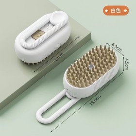 Cat dog pet spray massage comb one button spray anti flying hair comb bath brush hair removal pet supplies