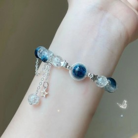 【 Galaxy Hanging Drowning 】 New Star Bracelet Instagram Advanced Design Whitening Versatile Sweet Best Friend Bracelet